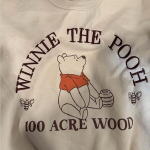 Winnie the Pooh Kids Cream Sweatshirt with Orange Accent